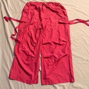Women's Wide Leg Pink Pants